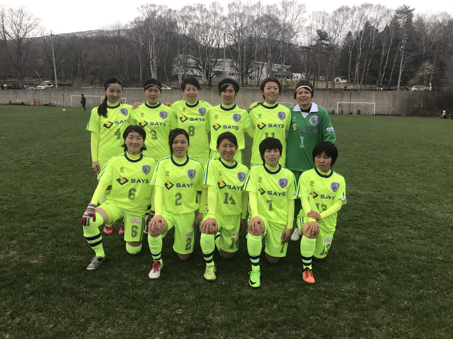 VS　群馬FCホワイトスタースターティングメンバー